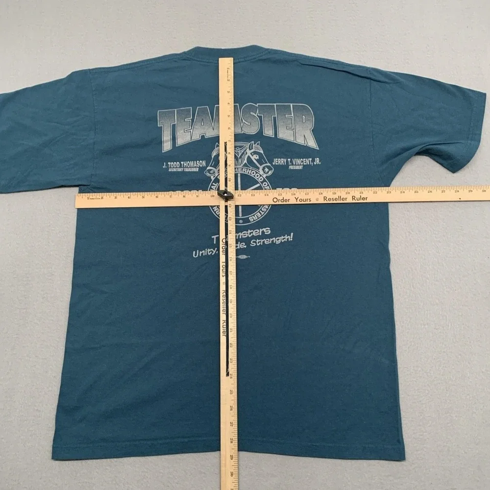 Vintage T shirt Teamsters Local 783 Louisville Ky Teal‎ XL Union USA Retiree RIP